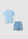 Light blue pure organic cotton kids&rsquo; pyjamas, regular fit_1