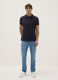 Blue regular fit pure cotton polo_1