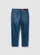 Blue cotton and lyocell blend regular tapered jeans_6