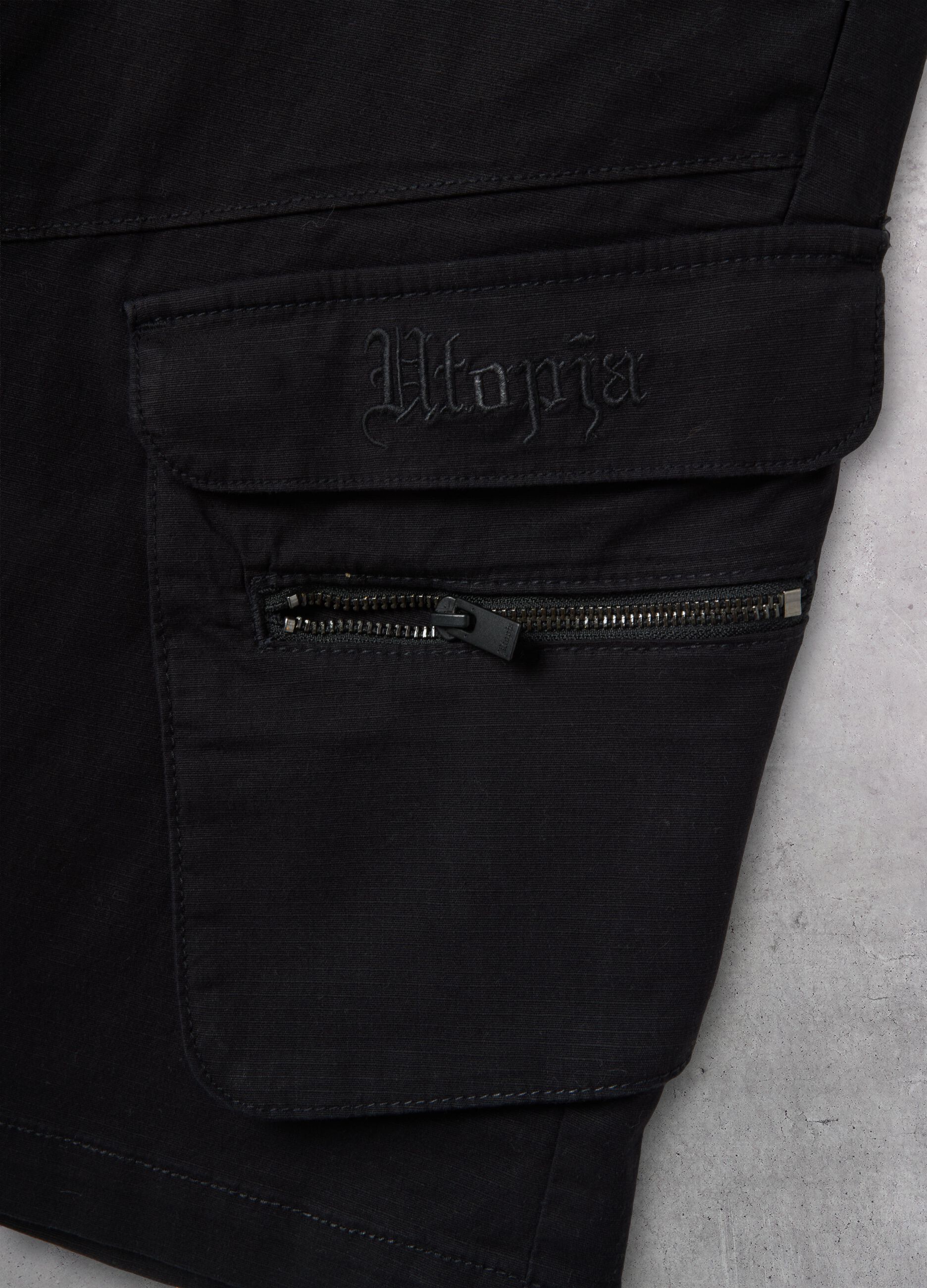 Black Cargo Shorts