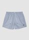 Blue swim shorts with drawstring waist_4