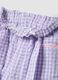 Girls' wide leg multicoloured check pure cotton trousers_2