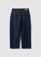 Blue denim jeans in pure cotton, baggy fit_2