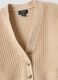 Girls&rsquo; beige cotton-blend cardigan with buttons_2