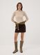 Beige ribbed viscose-blend top with high neck_1