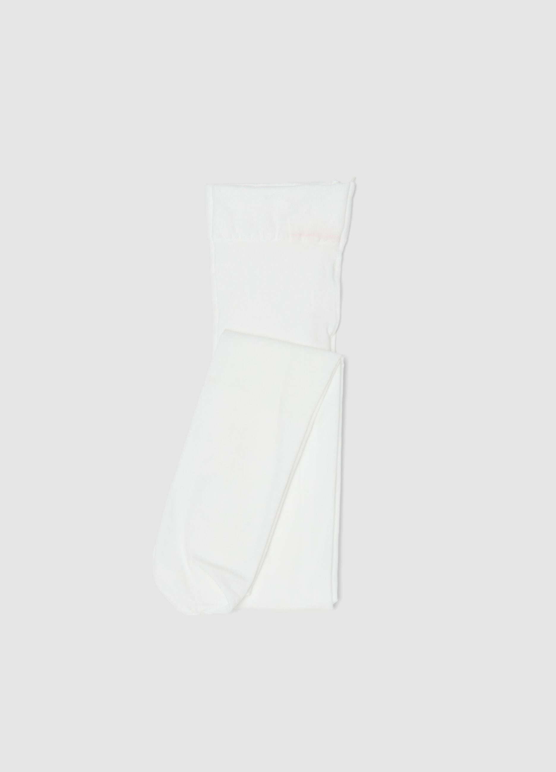 Collant bianchi in tessuto elasticizzato