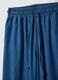 Pantaloni blu in puro lyocell a gamba ampia regular fit_5