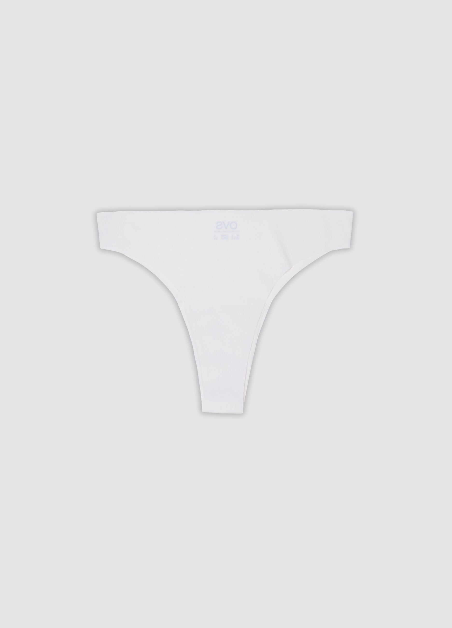 White cotton blend slip with regular fit