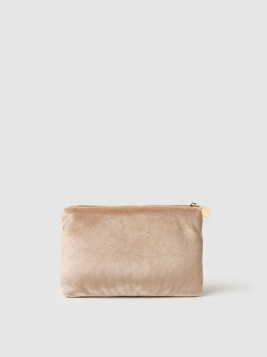 Multicoloured pouch with floral embroidery and zip_1