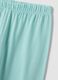 White organic cotton jersey pyjamas with print and green trousers_3