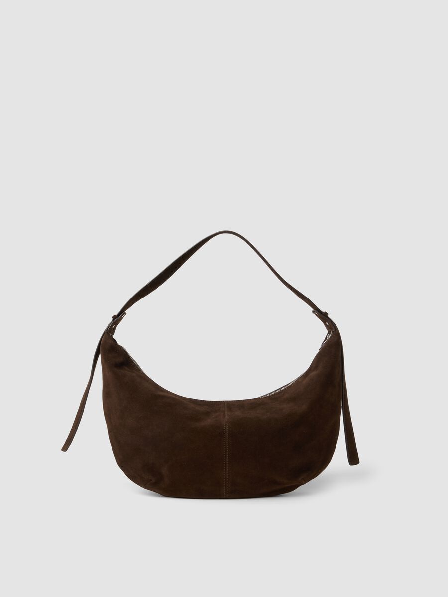 Borsa a spalla marrone in vera pelle_1