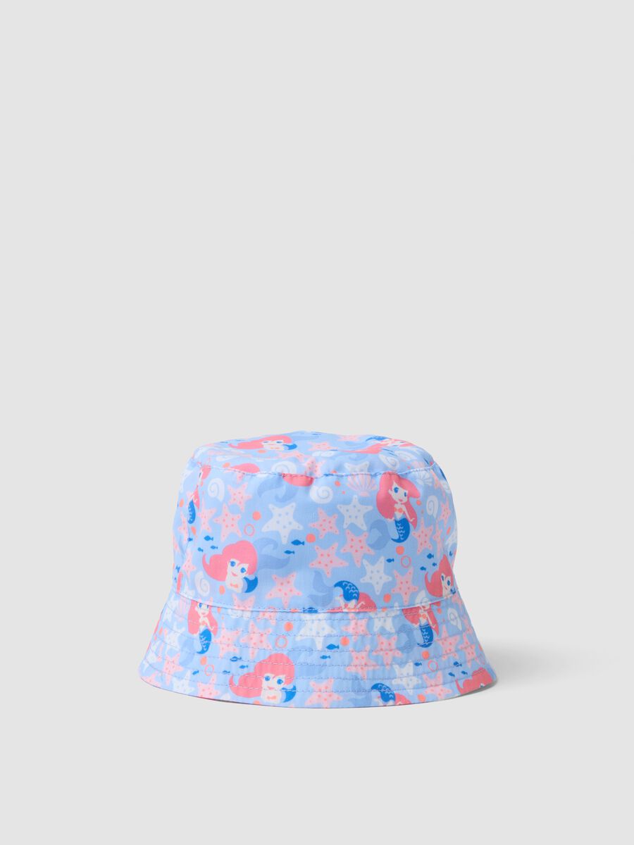Cappello multicolor da bimba con fantasia marina_0