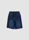 Blue denim shorts in stretch cotton_3