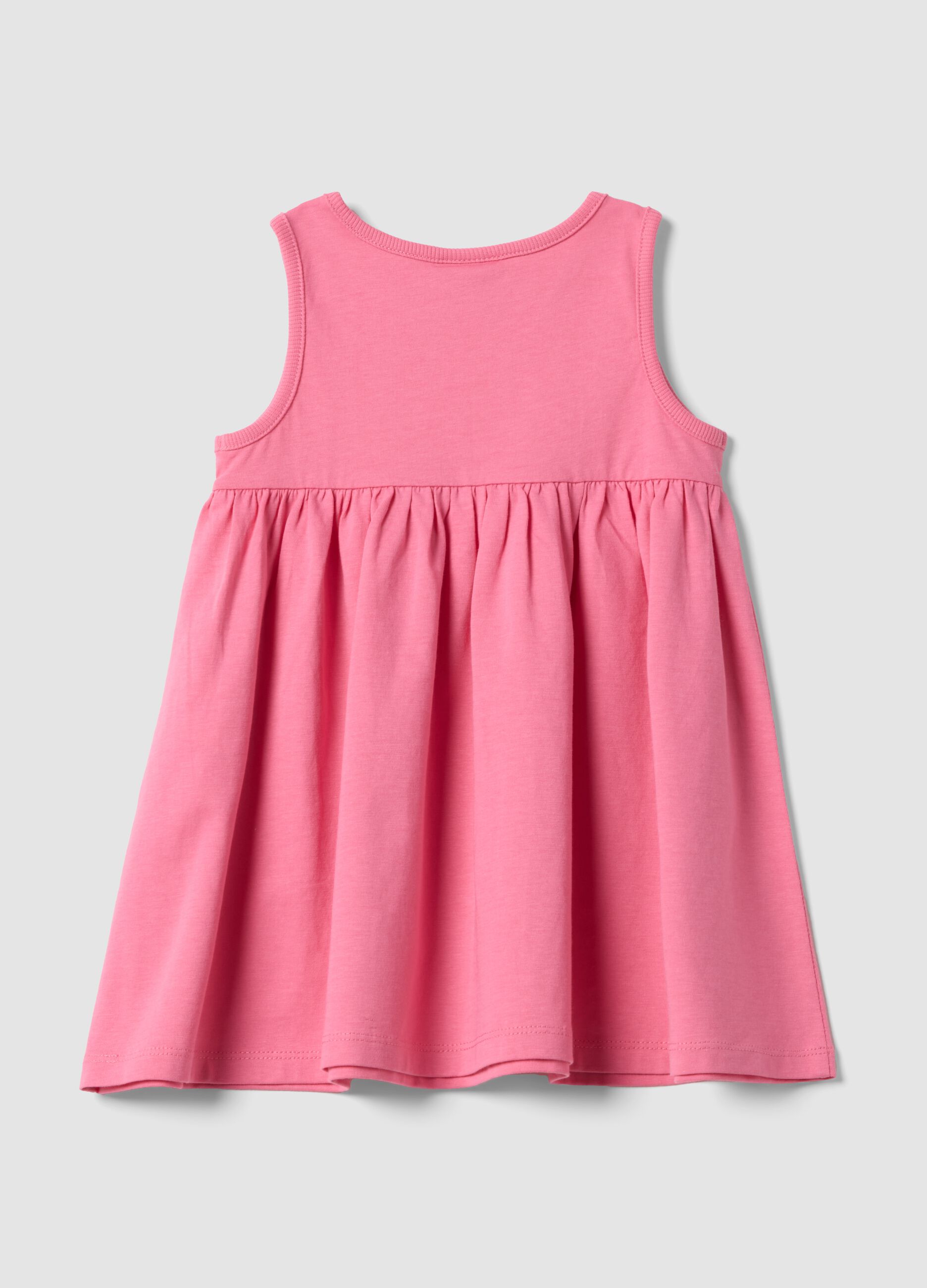 Pink Organic Cotton Mini Dress