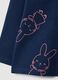 Blue long-sleeved pure cotton T-shirt with regular fit print_3