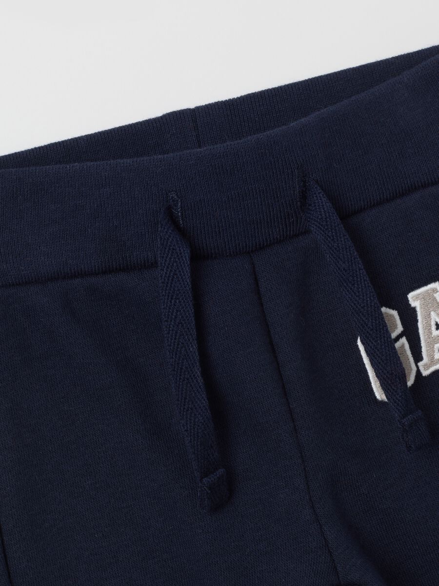 Fleece joggers with logo embroidery_3