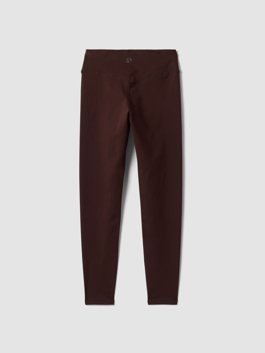 Brown high-waisted breathable stretch leggings ALTAVIA STUDIO_6