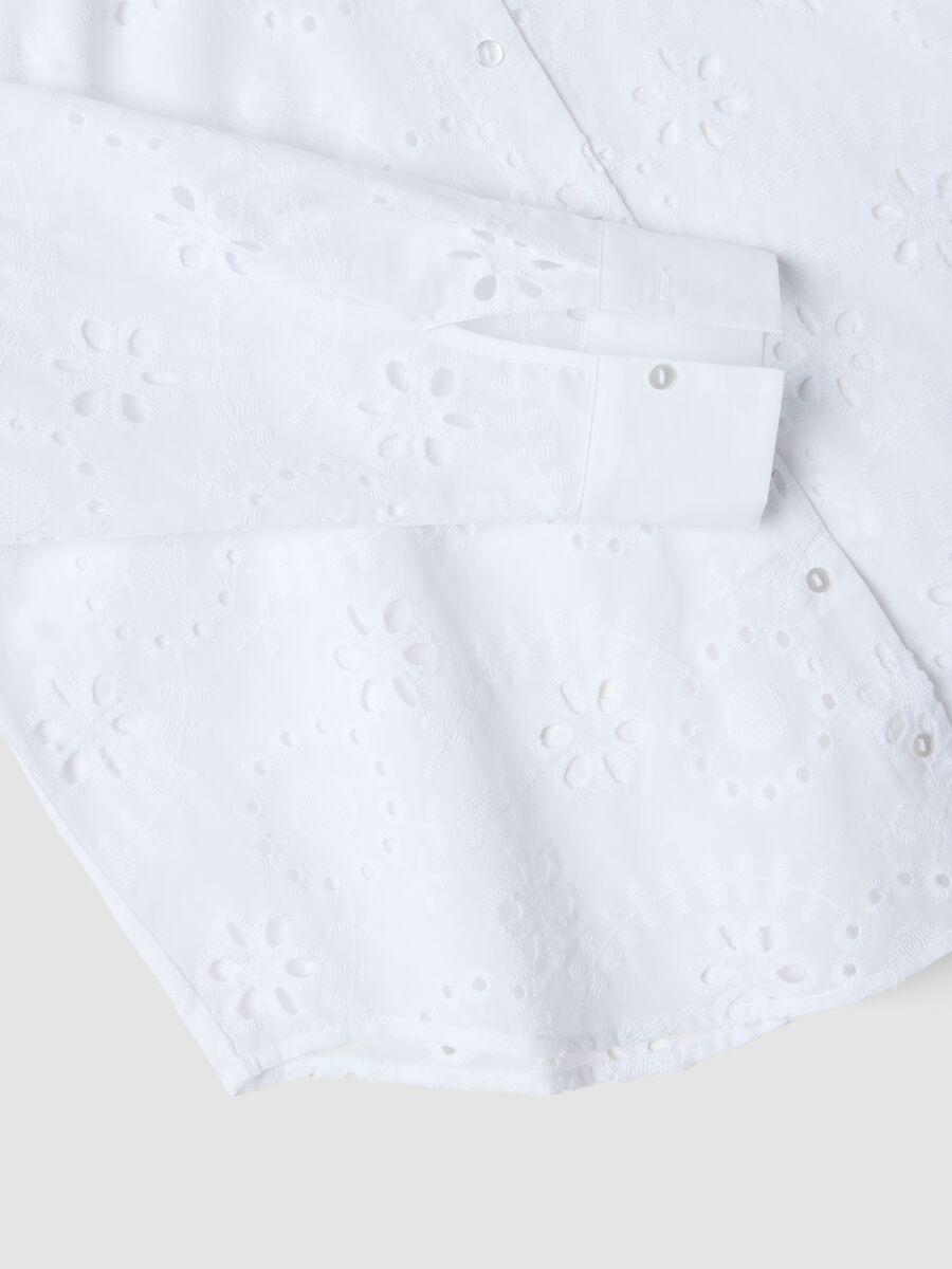 White pure cotton broderie anglaise shirt_5