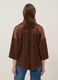 Brown Satin Regular Fit Blouse_2