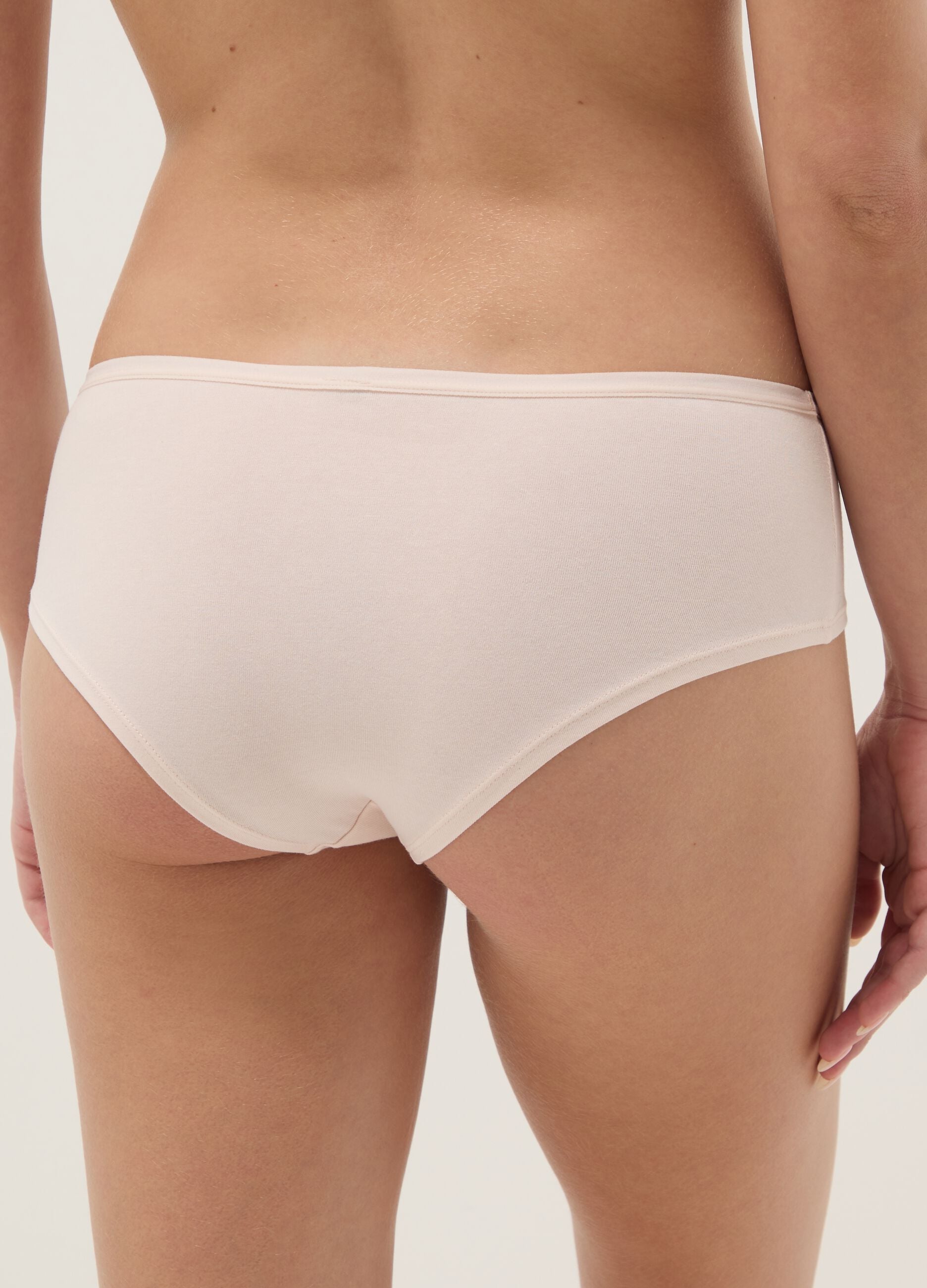 Multipack elasticated cotton multicolour regular fit briefs