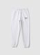 White cotton-blend girls&rsquo; joggers, regular fit_3