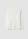 White organic cotton T-shirt with front print for boys_4