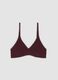 Purple organic stretch-cotton triangle bra_4