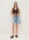 Brown viscose blend waistcoat regular fit deep V_1