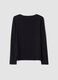 Black stretch viscose crew-neck slim-fit T-shirt_6