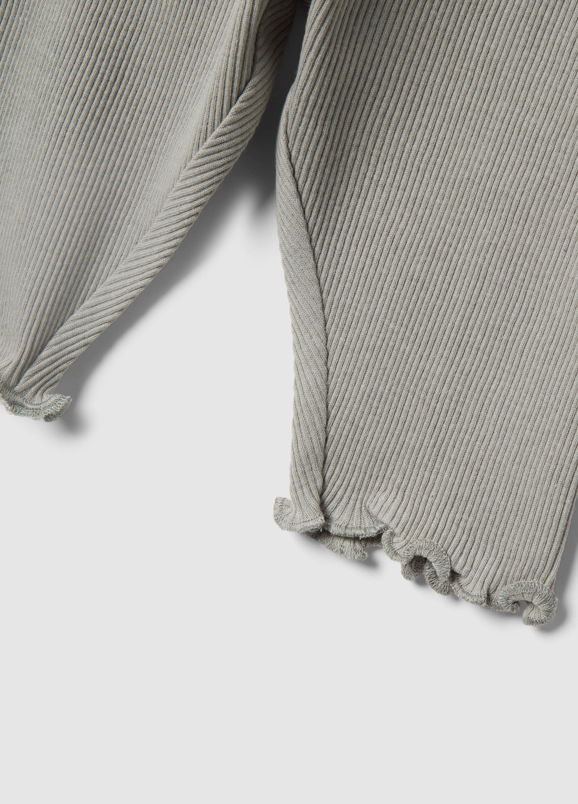 White and grey organic cotton set for baby girls