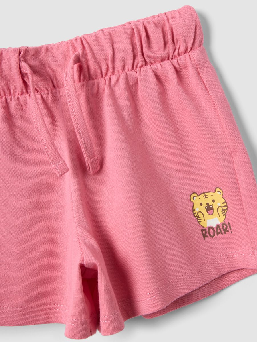 Completo multicolor in puro cotone da bimba con stampa regular fit_3
