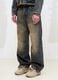 Wide Leg Denim Vintage Dark Blue_3