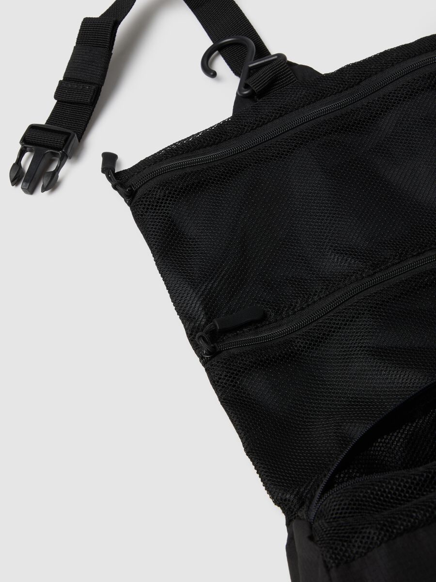 Borsa a spalla nera con cerniera_2
