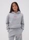 Grey cotton-blend hoodie for girls, regular fit_1