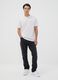 White pure cotton jersey T-shirt with graphic print, regular fit_1