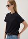 The Iconic Tee relaxed-fit black pure cotton short-sleeve T-shirt_0