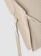 Beige ribbed wool-blend gilet with side ties, regular fit_1