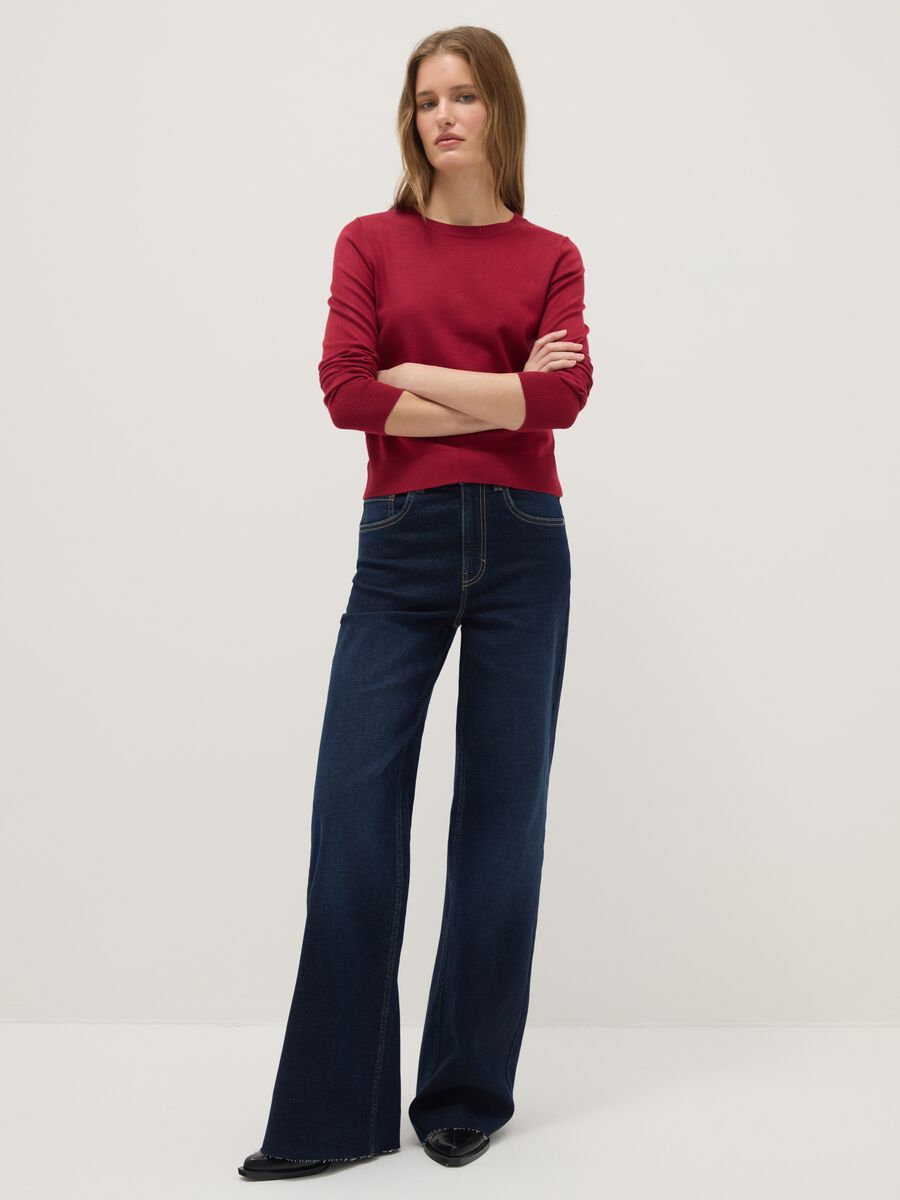 Red Crew-Neck Jumper Regular Fit_1
