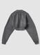 Grey Cropped Shrug Sweatshirt_1