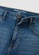 Blue stretch cotton Bermuda shorts_5