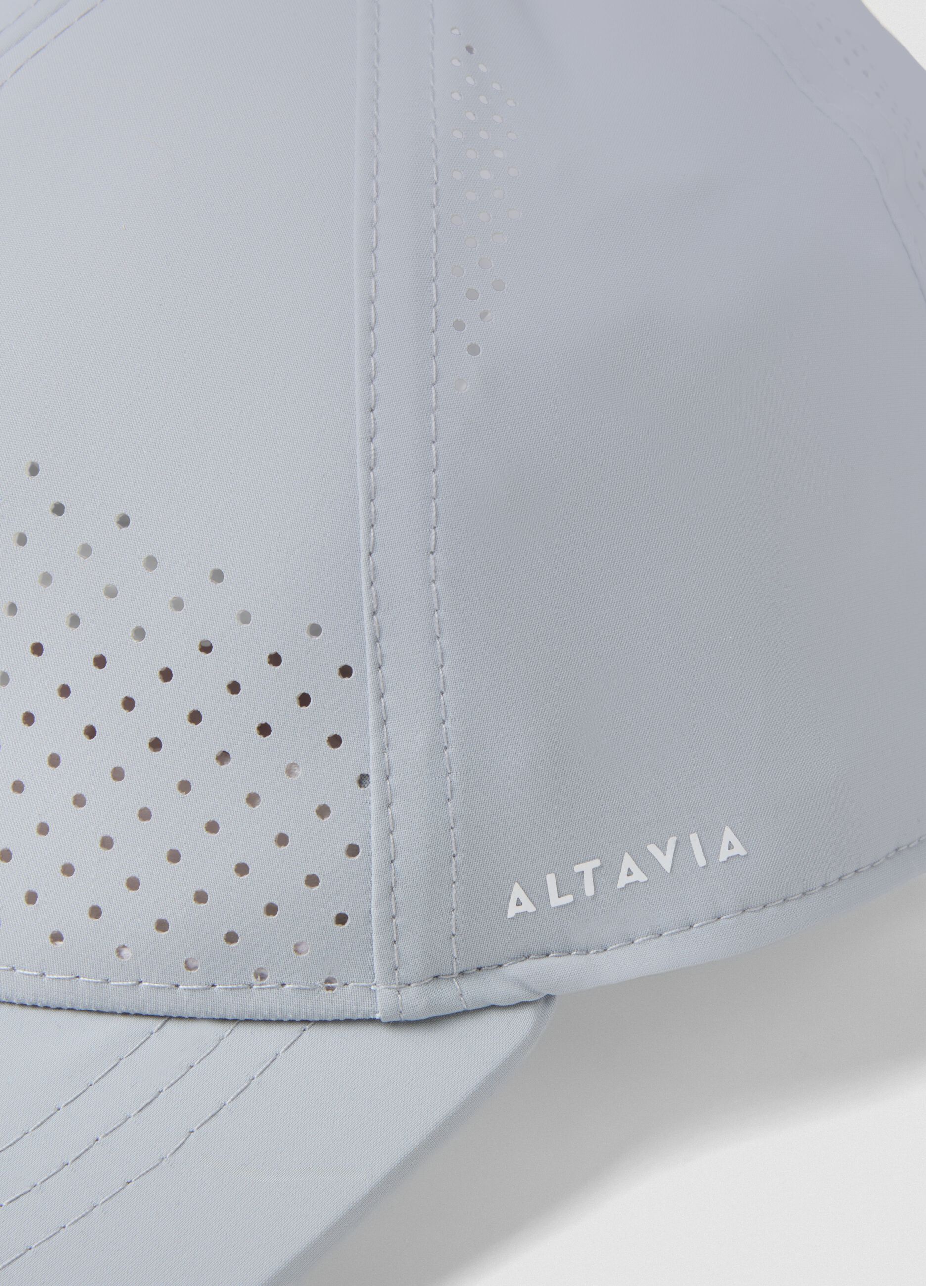 Grey ALTAVIA COURT sports cap in stretch fabric with visor
