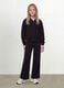 Black organic cotton hooded sweatshirt_2