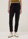 Black pure cotton joggers, regular fit_1