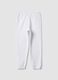 White cotton-blend girls&rsquo; joggers, regular fit_4