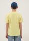 Yellow pure cotton boys' regular fit t-shirt with print_1