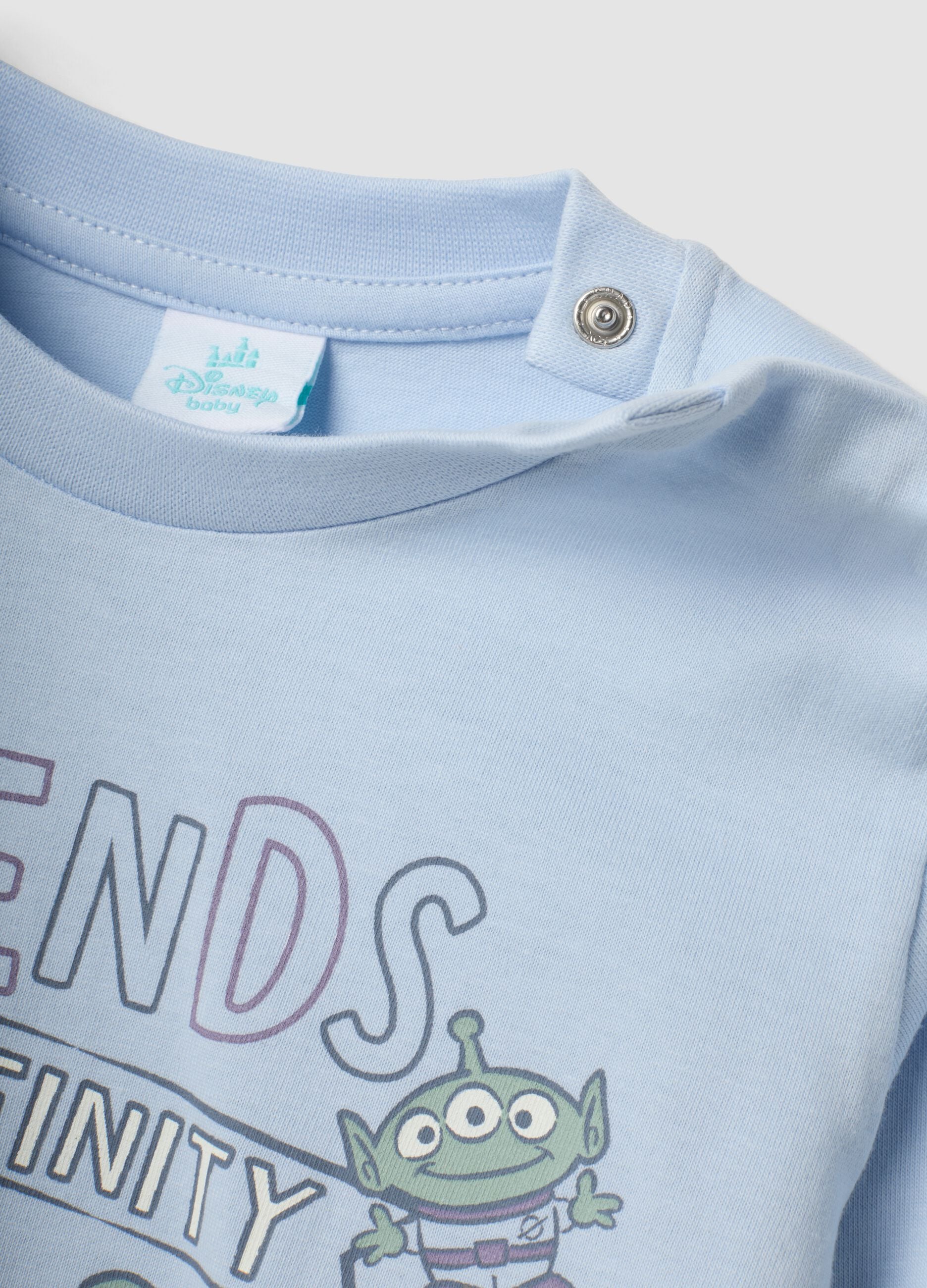Light blue Toy Story organic cotton pyjamas for baby and toddler
