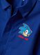 Blue boys&rsquo; school smock with zip and Sonic embroidery_2