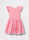 Pink dress with floral tulle skirt_1