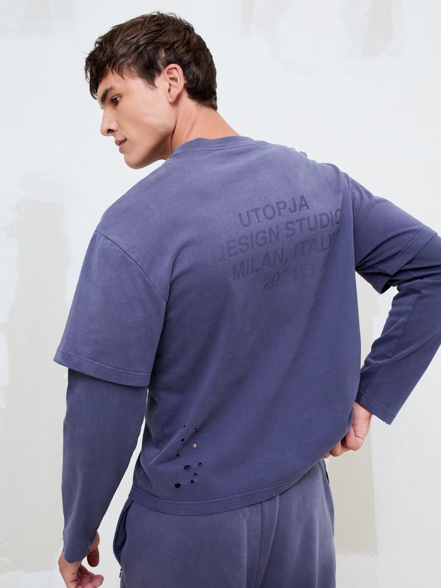Double Long Sleeve Sunfaded Twilight_2