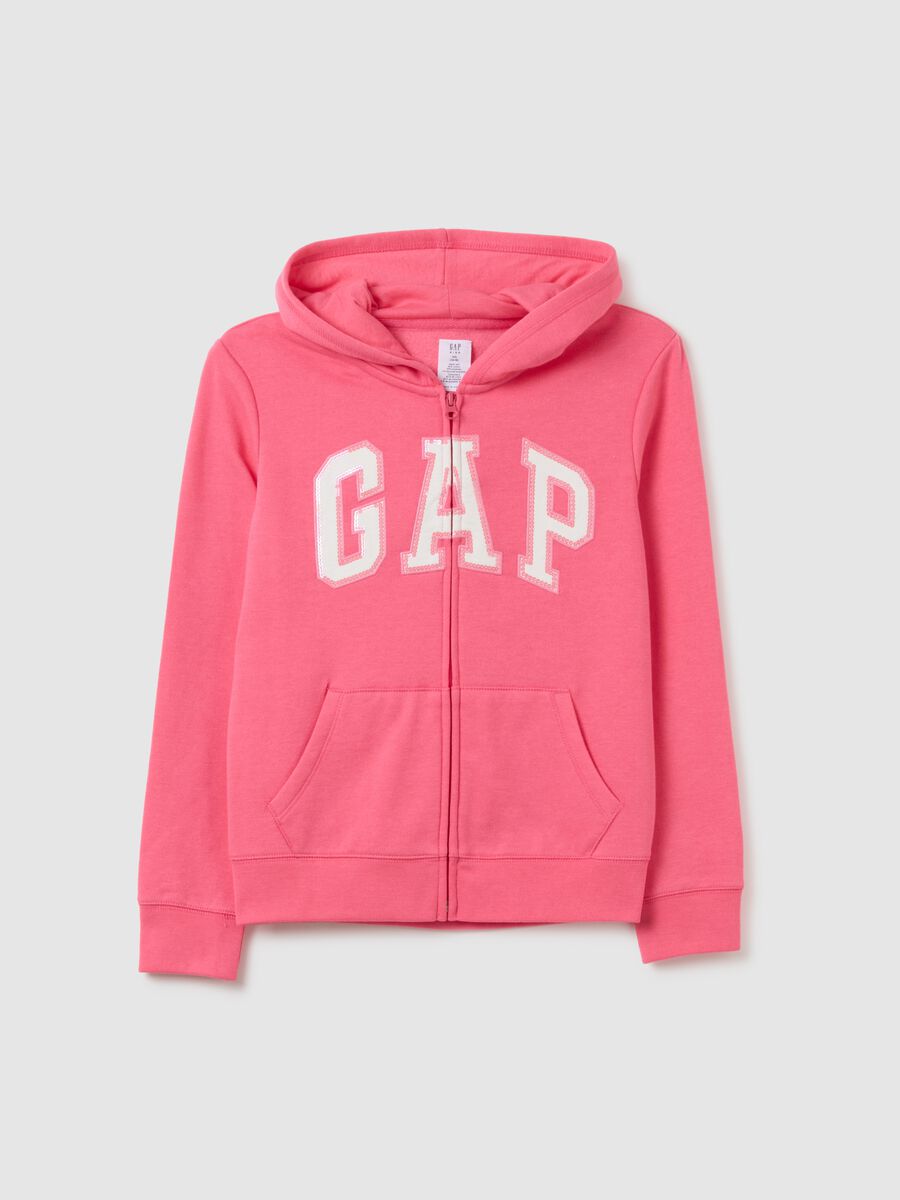 Full-zip in felpa con logo GAP_0